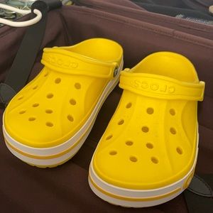 Yellow crocs never worn